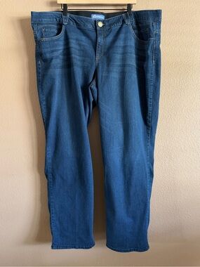 Democracy Straight Leg High Rise Ab Solution Jeans Size 24W